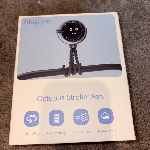 Other - Black Octopus Stroller Fan